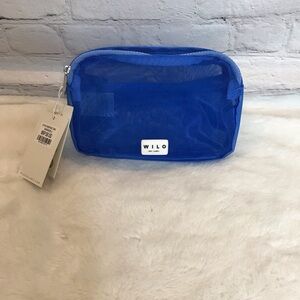 Wilo the Label Blue Sheer Belt Bag NWT